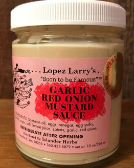 Garlic Red Onion Mustard Sauce