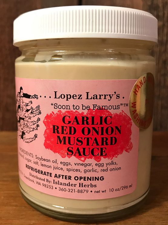 Garlic Red Onion Mustard Sauce